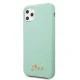 Guess Silicone Vintage Gold Logo Case for iPhone 11 Pro, Green