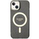 Guess iPhone 14 Case Glitter Gold MagSafe, Black