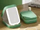 Travel Cosmetic Organizer with LED Makeup Mirror