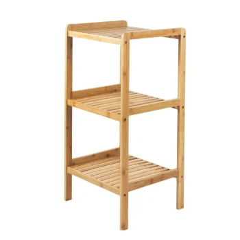 GreenBlue GB321 Bamboo Bathroom Shelf, 3 Shelves, 370x330x780mm
