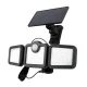 Forever Light Sunari FLS-04 LED Solar Lamp with Motion Sensor, 8W, 600lm, Black