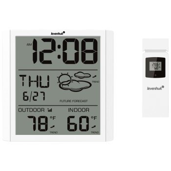 Levenhuk Wezzer PLUS LP30 Thermometer with Wireless Sensor, White
