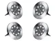 Solar Garden Lights 8 LED, 4 Pcs