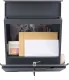 Strip Letterbox with Newspaper Holder Anthracite