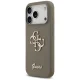 Guess iPhone 17 Pro Case Silicone Big 4G Script, Brown