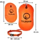 4Fizjo TSUNAMI Inflatable Swim Safety Buoy, Orange