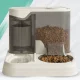 Automatic Pet Feeder and Water Dispenser 2-in-1, White