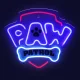 Psi Patrol Logo OW-130146 LED Neon Sign on Plexiglass