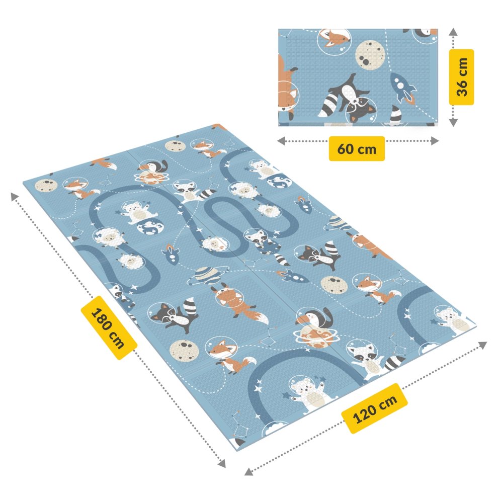 Foldable Educational Baby Play Mat Kingdom & Cosmos 180 x 120 cm (1)