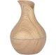 Ultrasonic Air Humidifier and Diffuser with LED Light, Brown