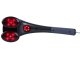 Double Vibration Body Massager with Heating and Infrared Light, Silver