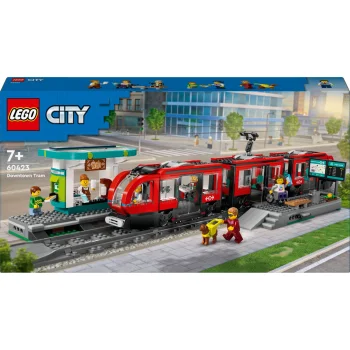 LEGO City 60423 Downtown Streetcar and Station