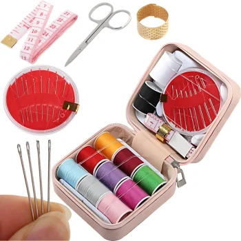 Compact Sewing Kit in Zipper Case (46 Pieces)