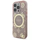Guess iPhone 16 Pro Case IML Peony On 4G Background MagSafe, Pink