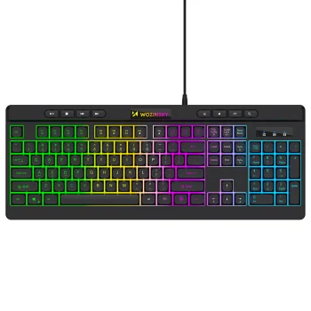 Wozinsky WKG-1044 Wired Backlit Membrane Gaming Keyboard, Black