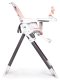 ECOTOYS Foldable Baby High Chair with Adjustable Tray and Footrest, Pink