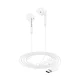 Acefast L13 Wired Half-In-Ear Headphones with USB-C and Microphone, White
