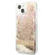Guess Paisley Liquid Glitter Case for iPhone 13 mini Gold