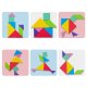 Magnetic book puzzle 3D Tangram blocks