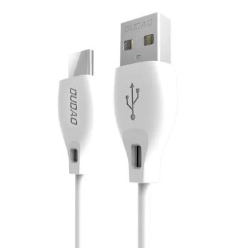 Dudao USB to USB Type-C Cable 2.1A 1m White
