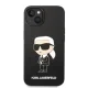 Karl Lagerfeld Silicone Ikonik MagSafe Case for iPhone 14 Plus, Black