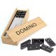 Family Board Game Dominoes (Wooden Dice) + Box, black
