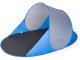 Pop-up beach tent with UV protection and carry bag, blue-silver