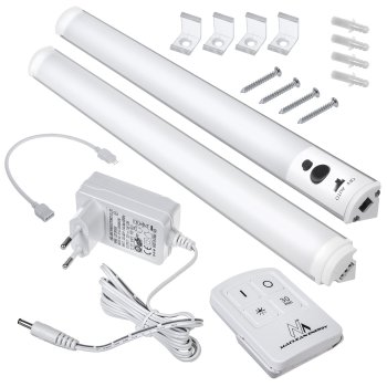 Maclean MCE245 Under Cabinet LED Light, 2 Modules with Remote