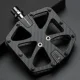 Rockbros C525 Carbon Fiber Platform Bike Pedals (Black)