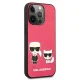Karl Lagerfeld Ikonik Karl & Choupette Case for iPhone 13 Pro / 13, Fuchsia