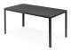 Patio Dining Table for 6 Person 156x78 cm Polywood Outdoor Furniture, Gray