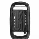 Rockbros B68 Bike Frame Bag with Phone Pocket and Cover, 1.7L, Black