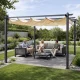 Multigarden Garden and Terrace Pergola, 3x4 m, Steel, Beige