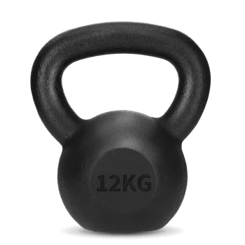 4FIZJO Cast Iron Kettlebell 12 kg, Black