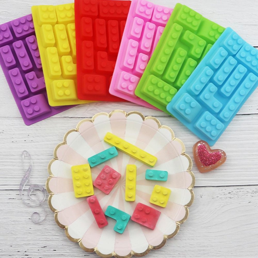 Silicone Mold in the Shape of LEGO Bricks for Chocolate, Ice and Baking (2)