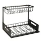 2-Tier Pull-Out Kitchen Under Sink Organizer, Black