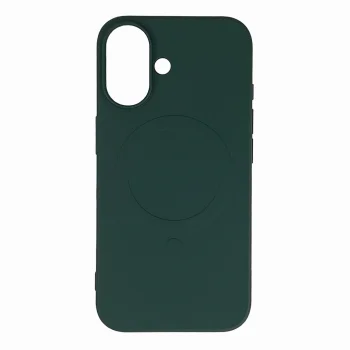 Liquid Silicone Case MagSafe for iPhone 16, Dark Green