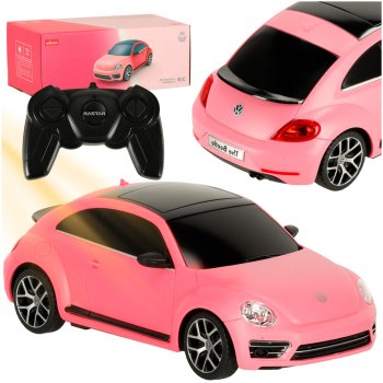 RC Car Model with Remote, Volkswagen Beetle-UV, Pink (1:24)