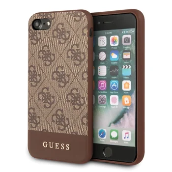 Guess 4G Stripe Case for Apple iPhone 7 / 8 / SE 2020 / SE 2022, Brown