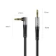 Orico AXW 3.5mm Angled Mini Jack Male to Male Audio Cable 1m - Black