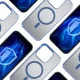 3mk Protection iPhone 14 Pro Max Case Frosty MagCase, Blue