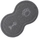 Dog and Cat Bowl Mat, Dark Grey
