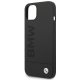 BMW iPhone 14 Plus Case Silicone Signature Logo MagSafe, Black