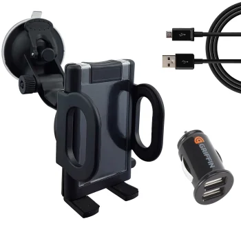 Bakalu KZ0294/295 Car Phone Holder with USB Charger and Cable