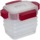 Joseph Joseph Nest Lock Food Container Set, 4-Piece, Red