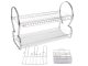 Two-Tier Kitchen Dish Drying Rack, Drainer