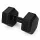 Hexagonal Dumbbells Set MOVEPRO 2x4 kg, Black