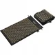 4Fizjo 418 ERGO Acupressure Mat with Pillow, Black/Gold