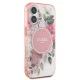 Guess iPhone 16 Case IML Flower & Tonal Circle MagSafe, Pink