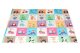 ECOTOYS Large Foam Play Mat for Babies Foldable Reversible Educational with Carry Bag